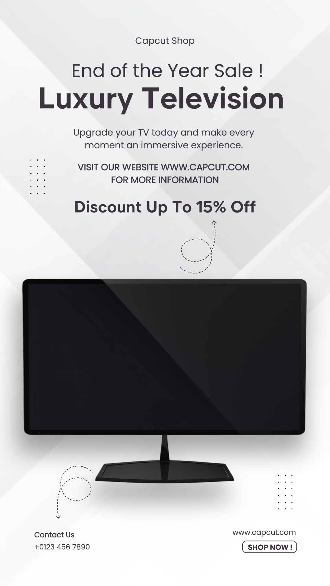 Electronic Television Promotion Instagram Story