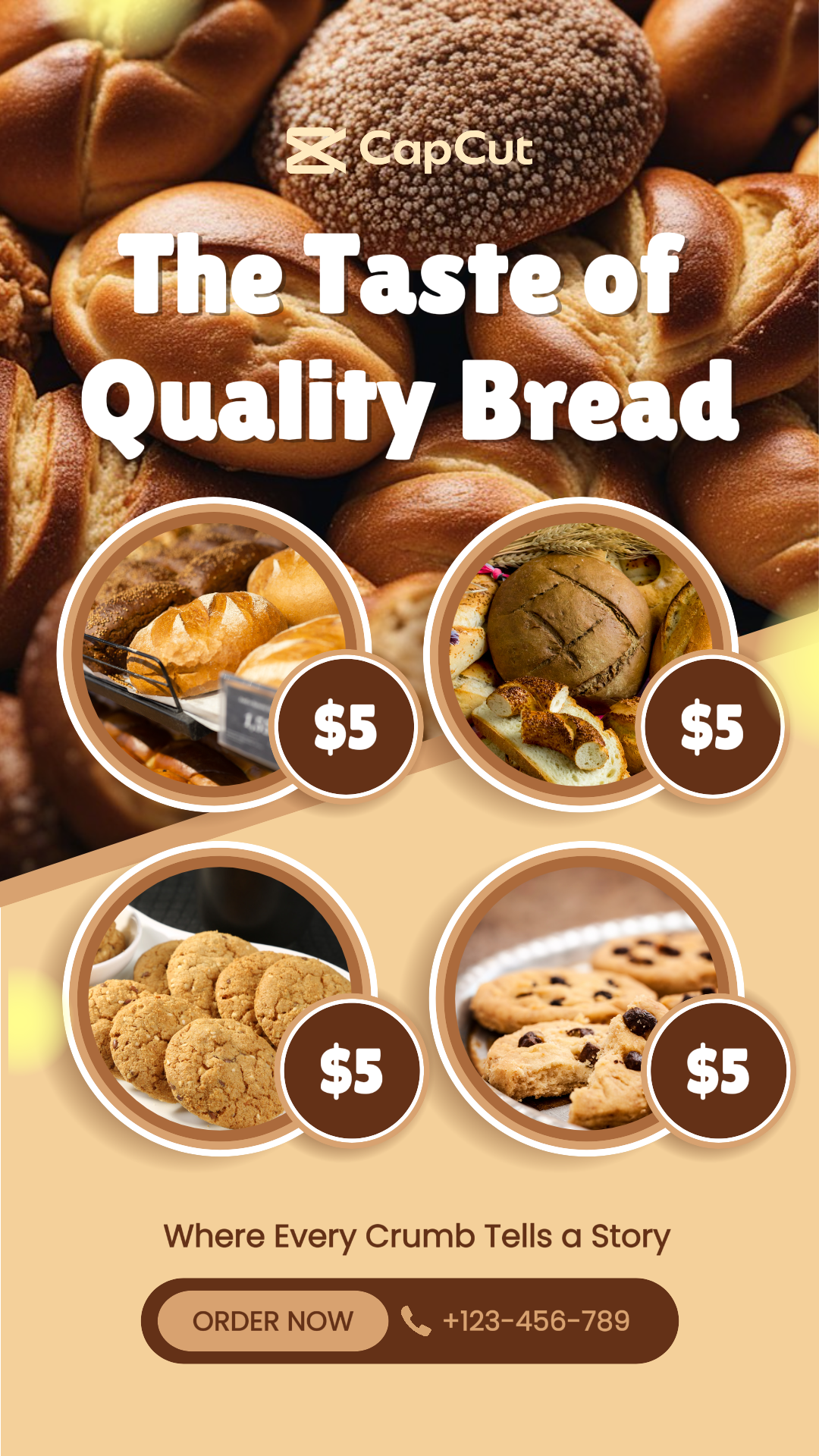 Elegant Breads Stories Banner Template