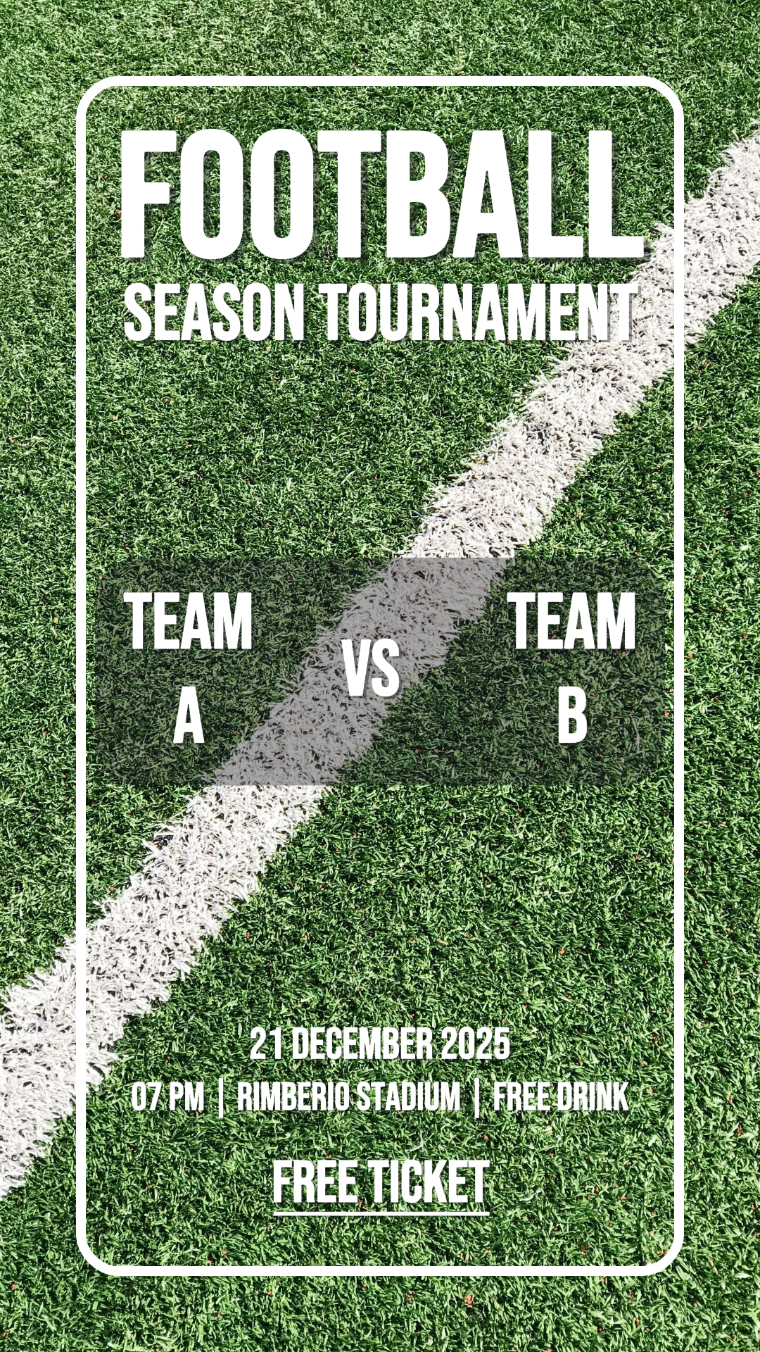 Cartel de marketing de torneos de temporada de deportes y partidos