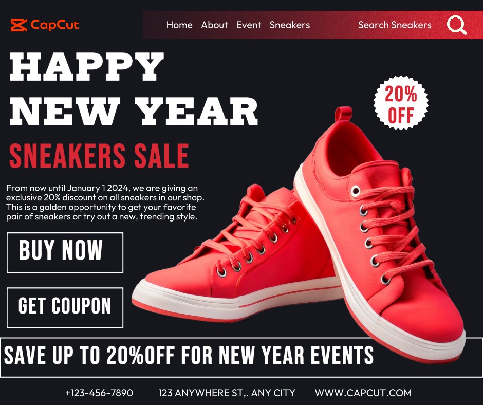 Feliz Año Nuevo Venta De Zapatillas