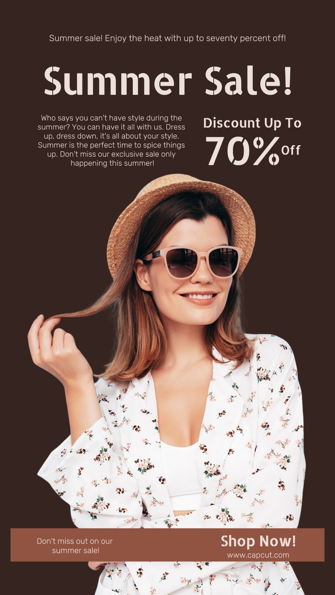 Vestuário - Marketing Poster Summer Sale