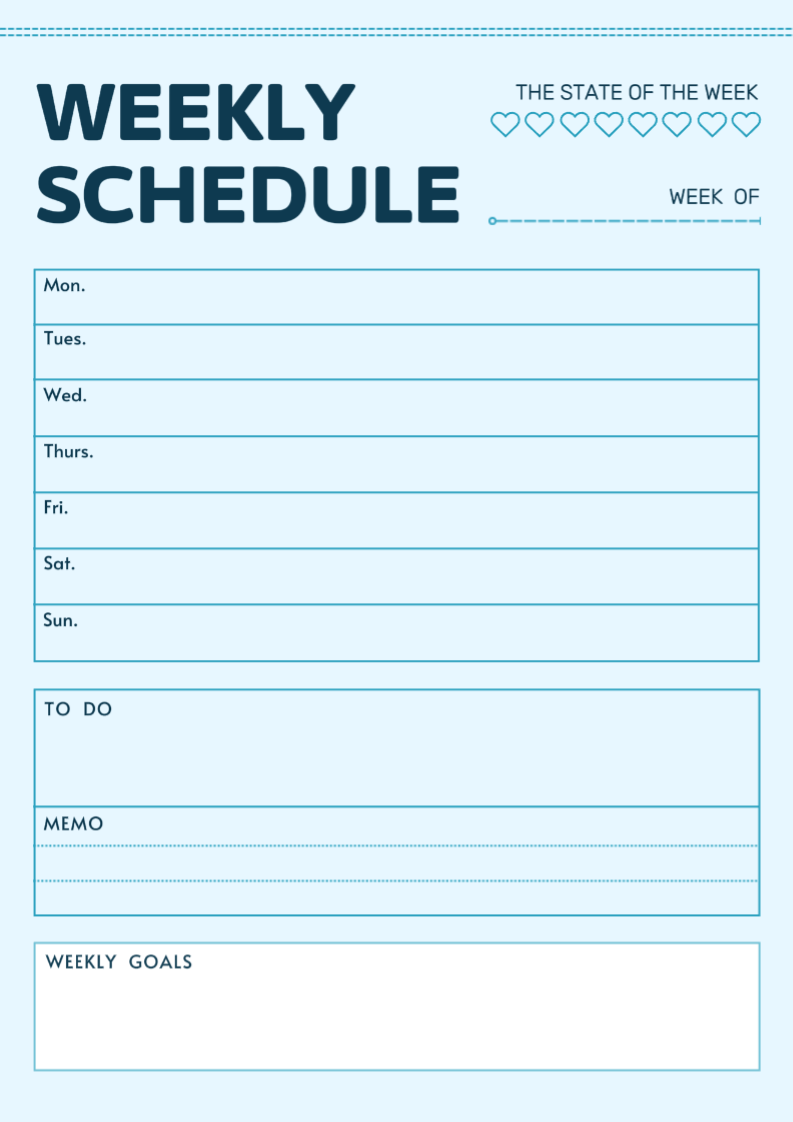 Education school timetable Product display（cc web）