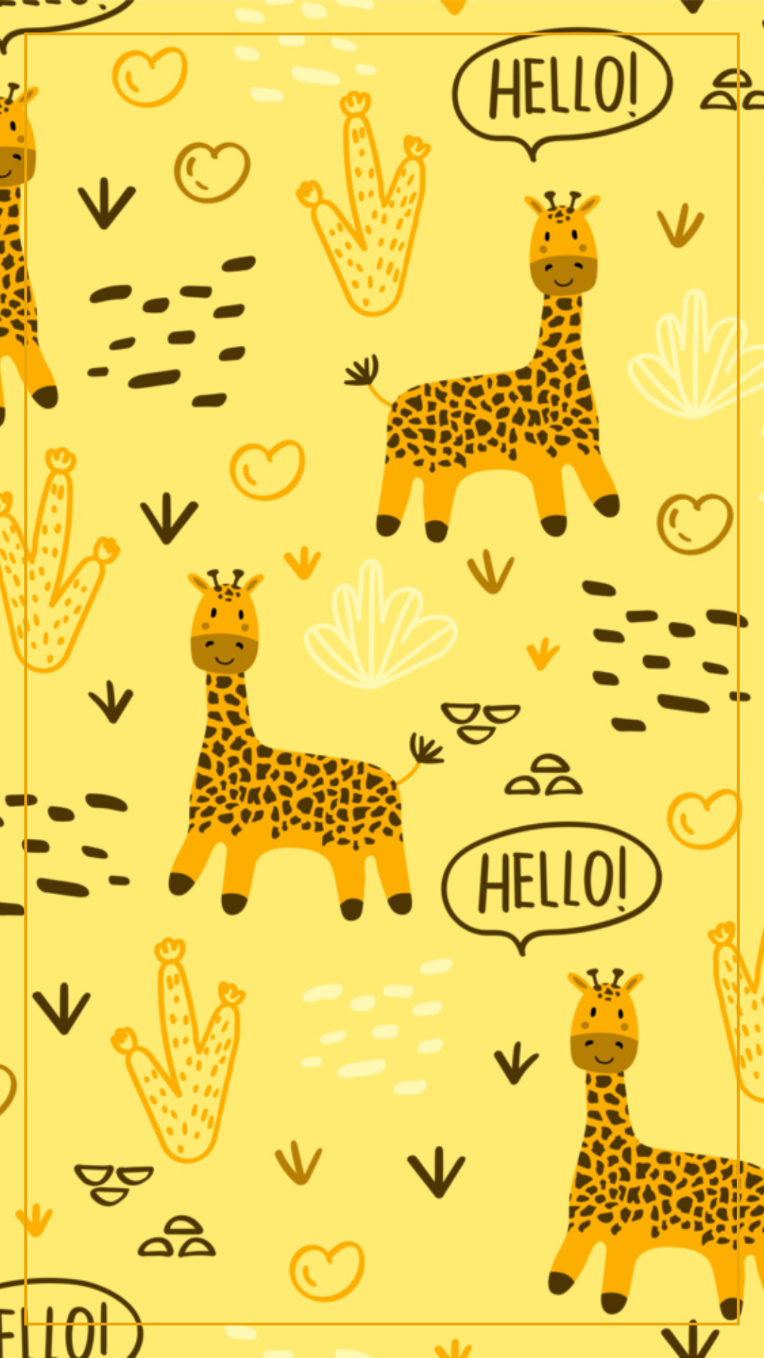 General Wallpaper Instagram Stories Animal  Yellow Background