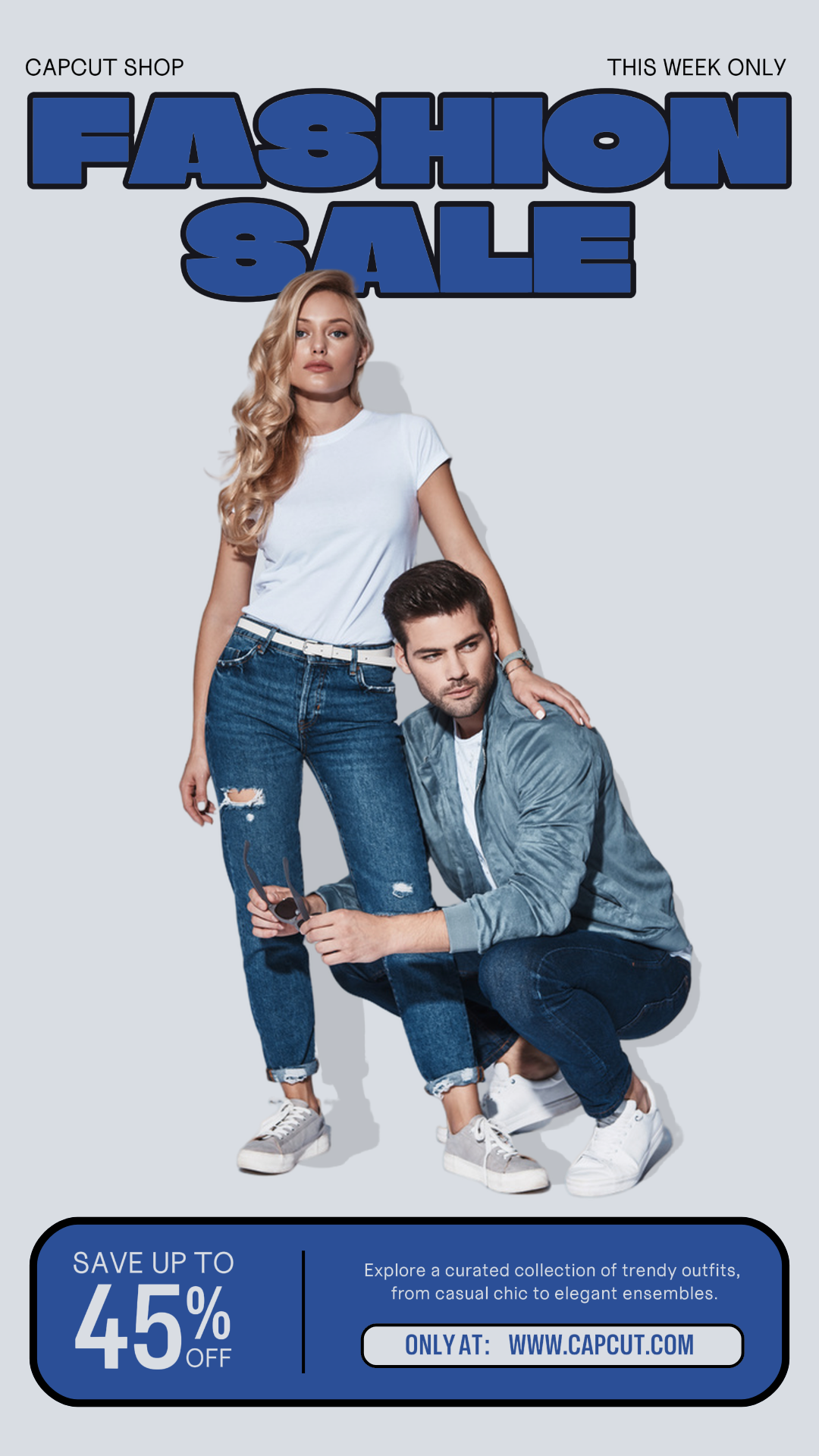 Fashion sale promotion instagram story