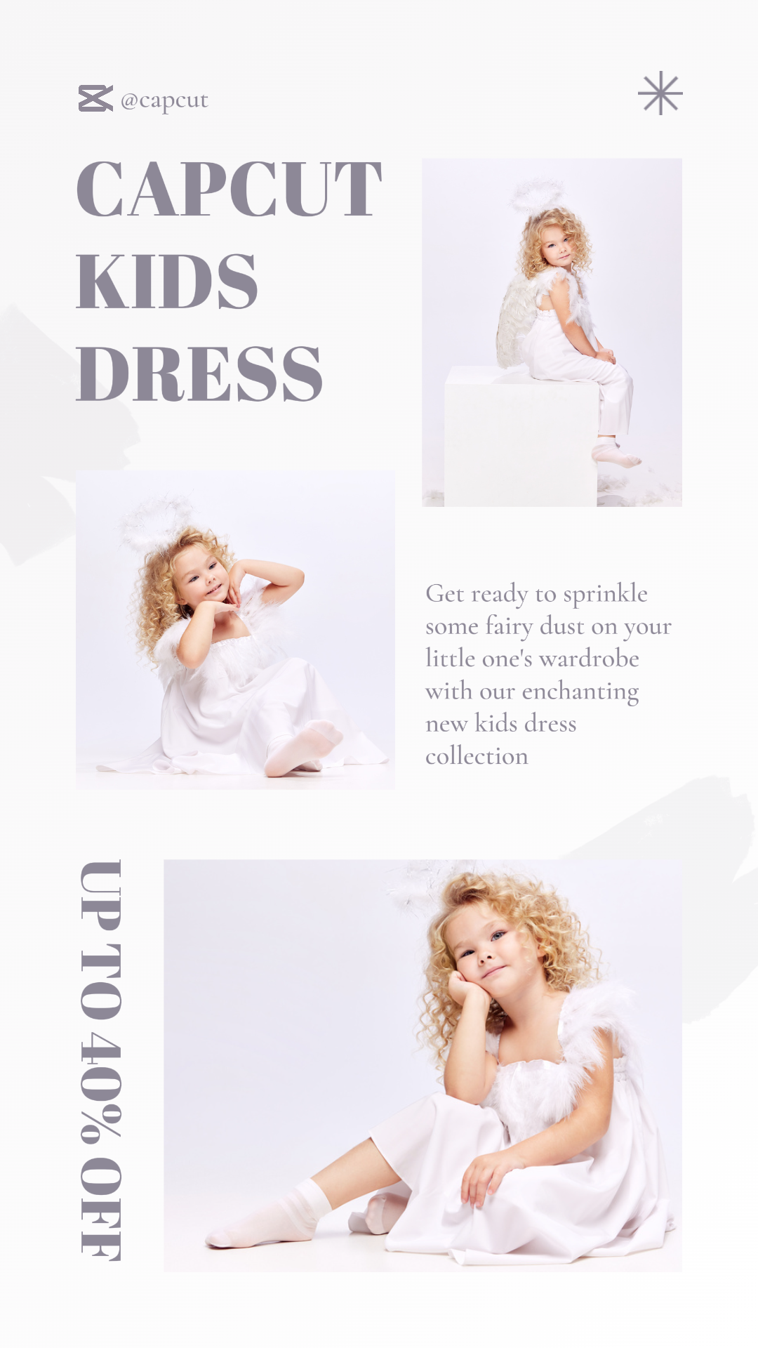 Clothing and Shoes Marketing Poster Fashion Kids Sale Instagram Story