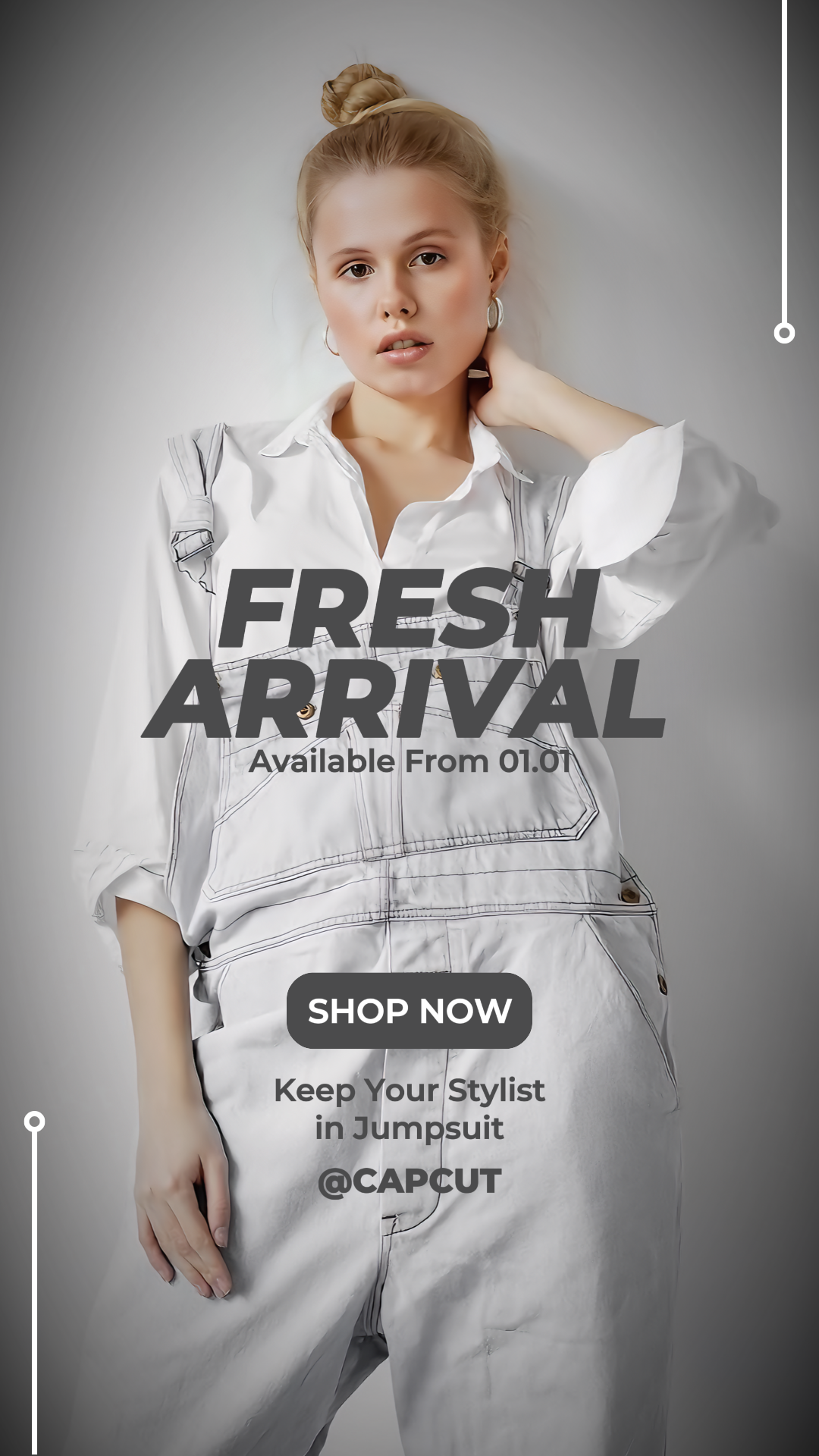 Fresco Chegada Moda Instagram Post Branco Minimalista