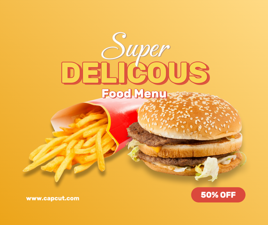 Spanduk Makanan untuk Postingan Facebook