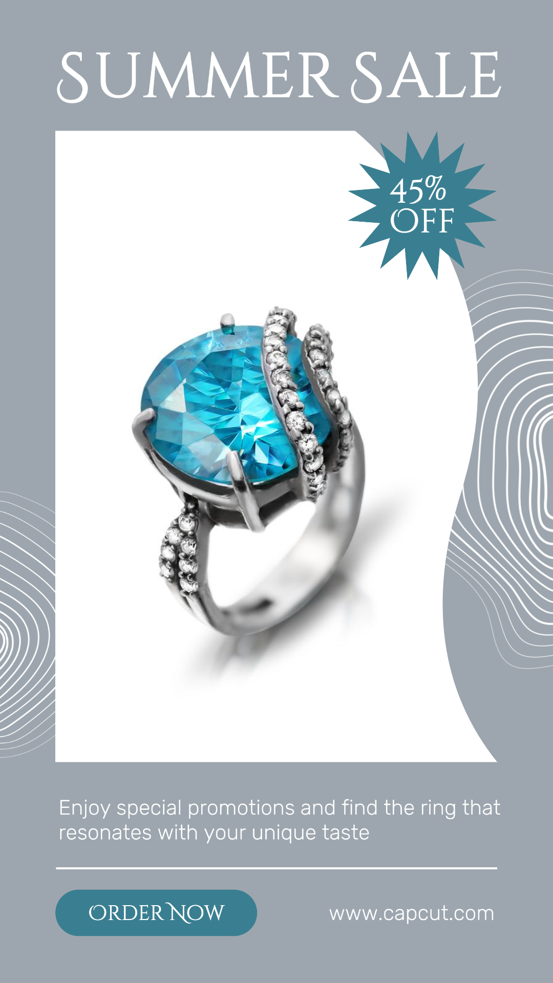 Bijoux et accessoires Affiche marketing Bijoux Vente d'été Instagram Story