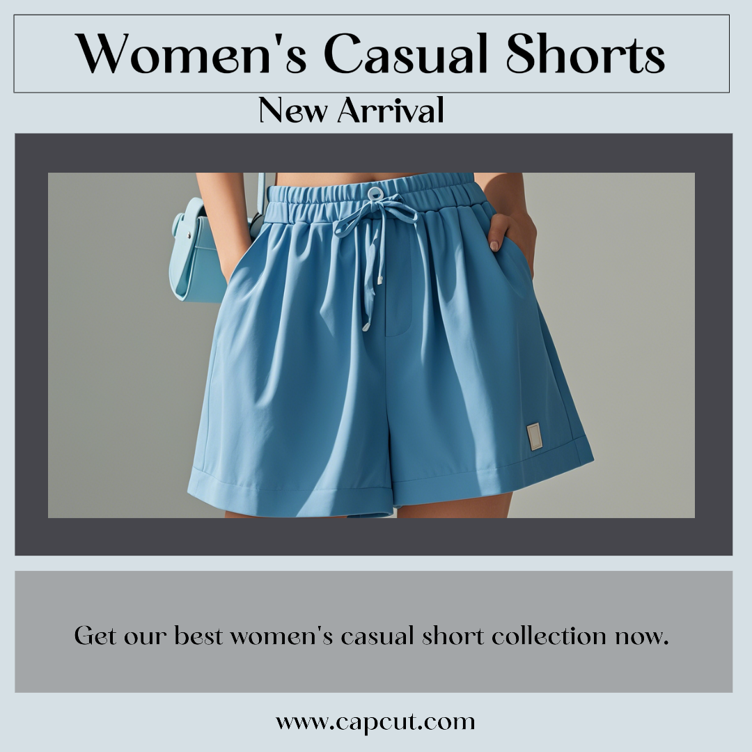 Cartel de marketing de ropa y zapatos Instagram Post Pantalones cortos casuales