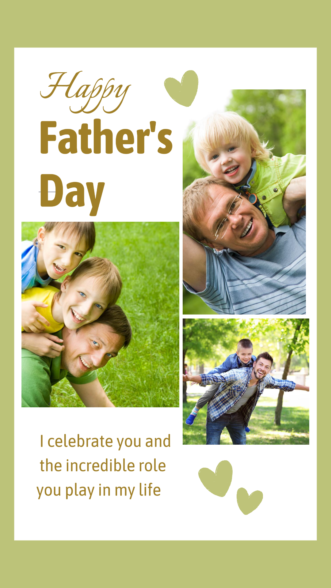 Father's Day Creative Poster TikTok 2 colors