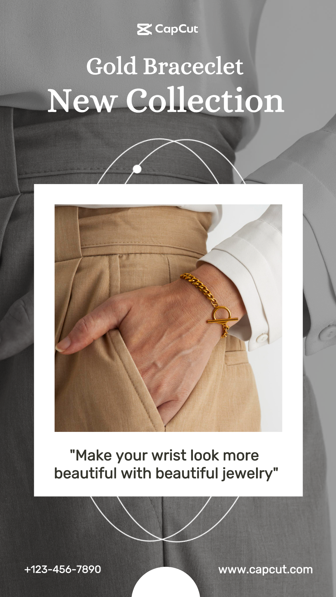 Promosi Perhiasan & Aksesoris Perhiasan Instagram Story Grey