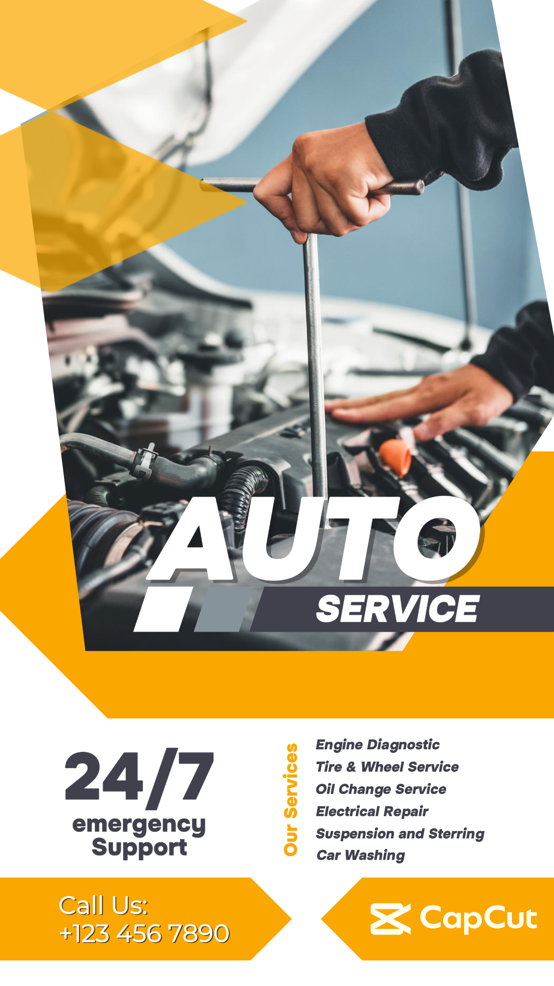 Autos Marketing Poster Autoservice Instagram Story