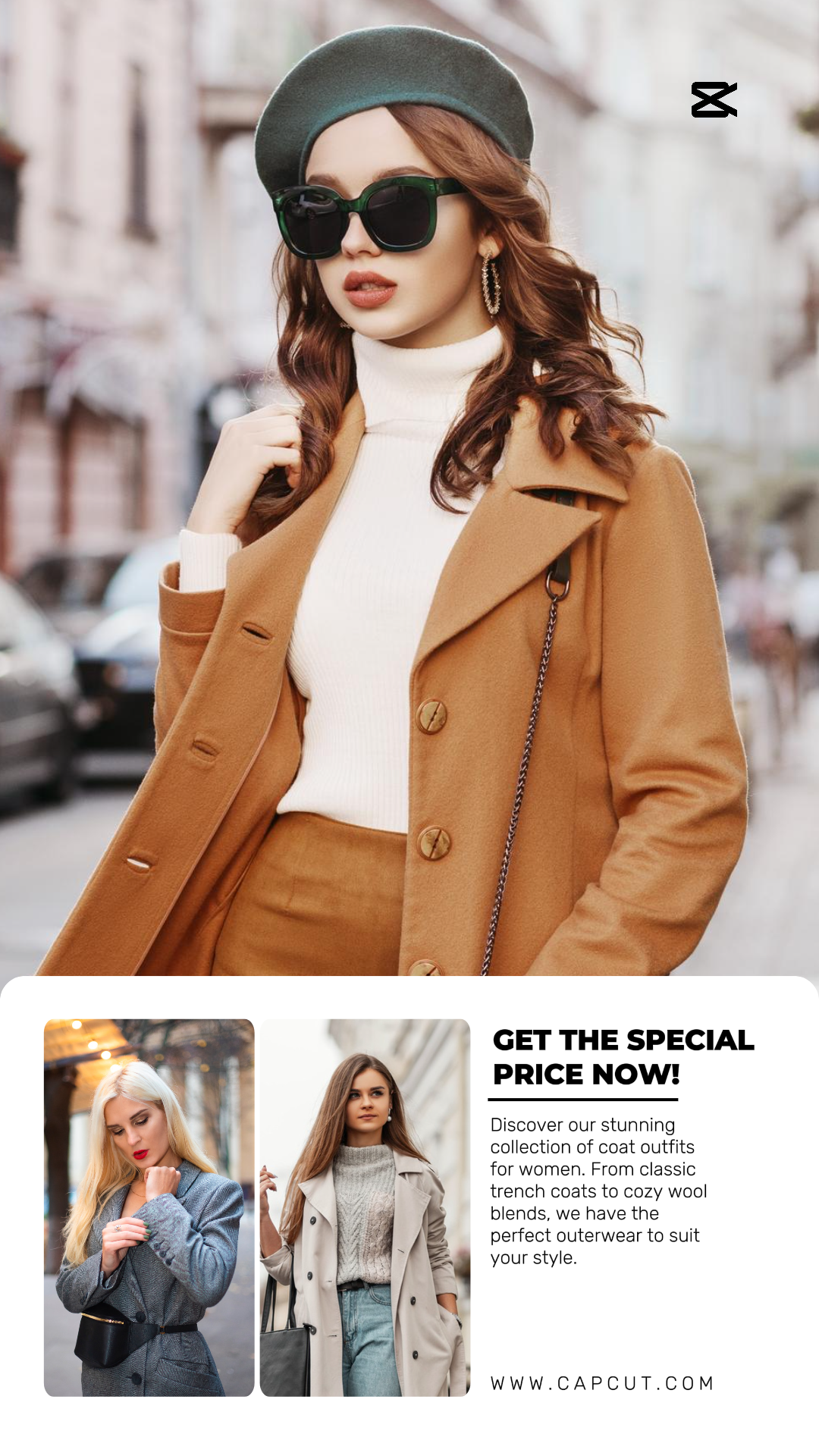 Abrigo De Mujer Collage Instagram Story Brown