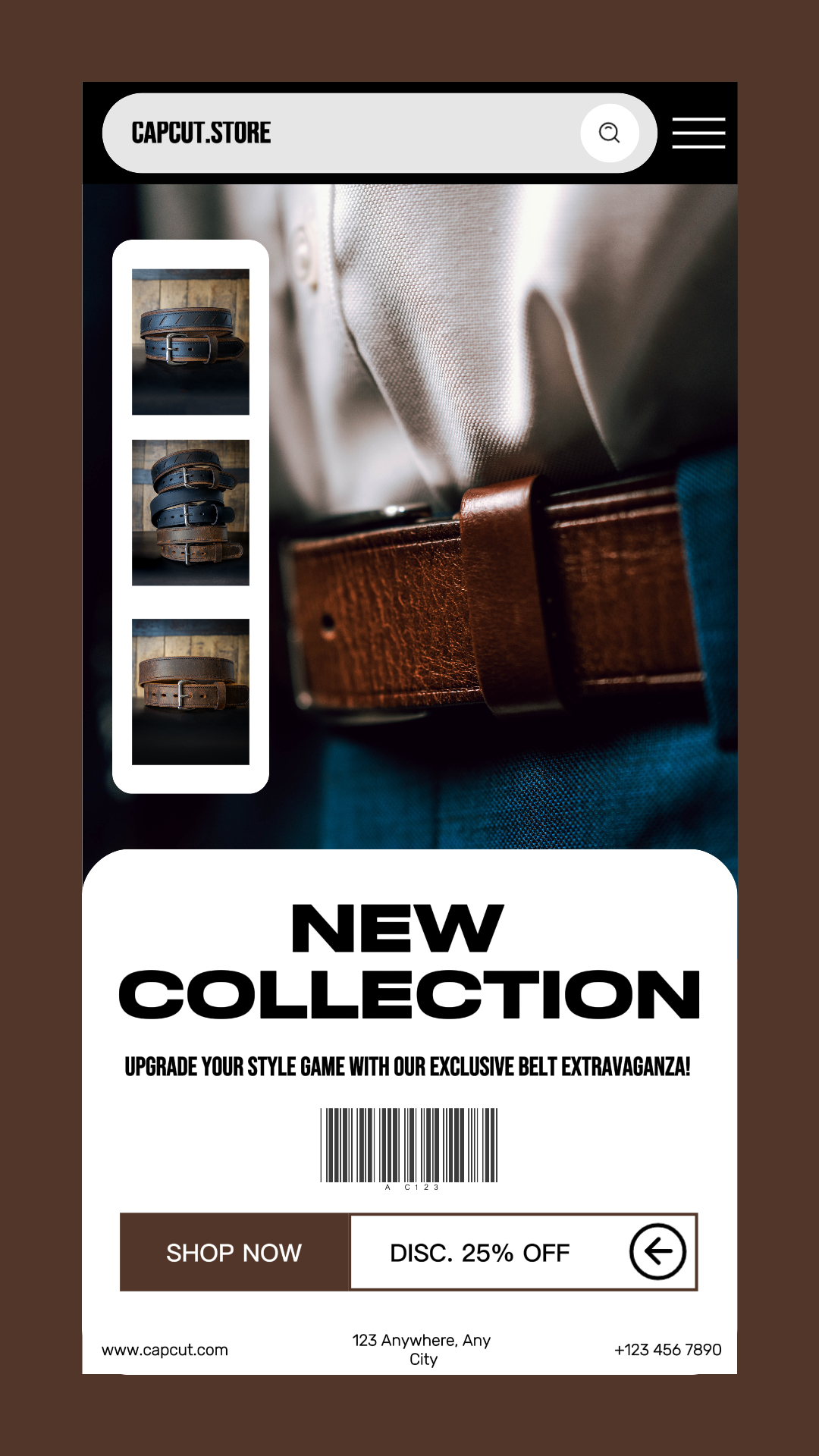 E-commerce Product Display Promo Belt IG Story 
