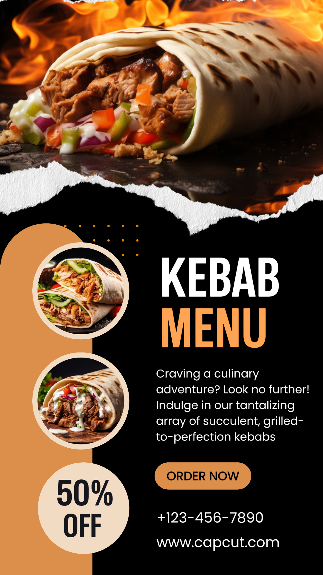 Promosi Menu Kebab Instagram Story