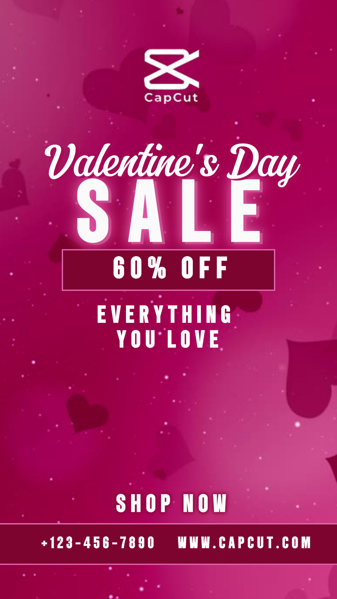 Día de San Valentín - Promocional de rebajas - Historia de IG