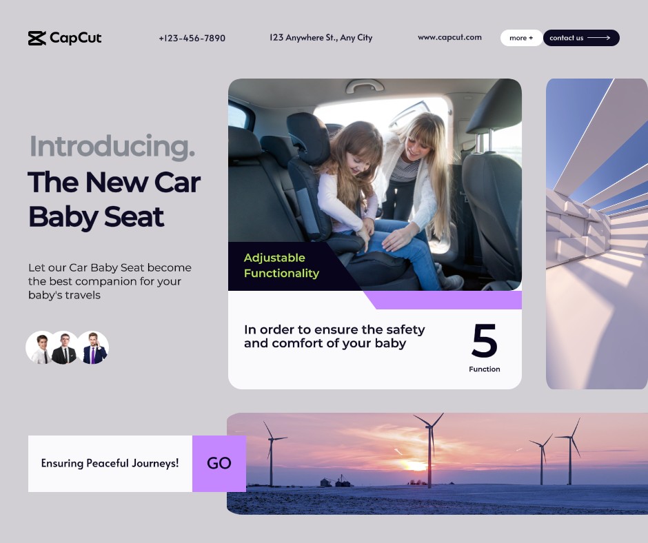 Coche Asiento para niños Publicidad Sencillo