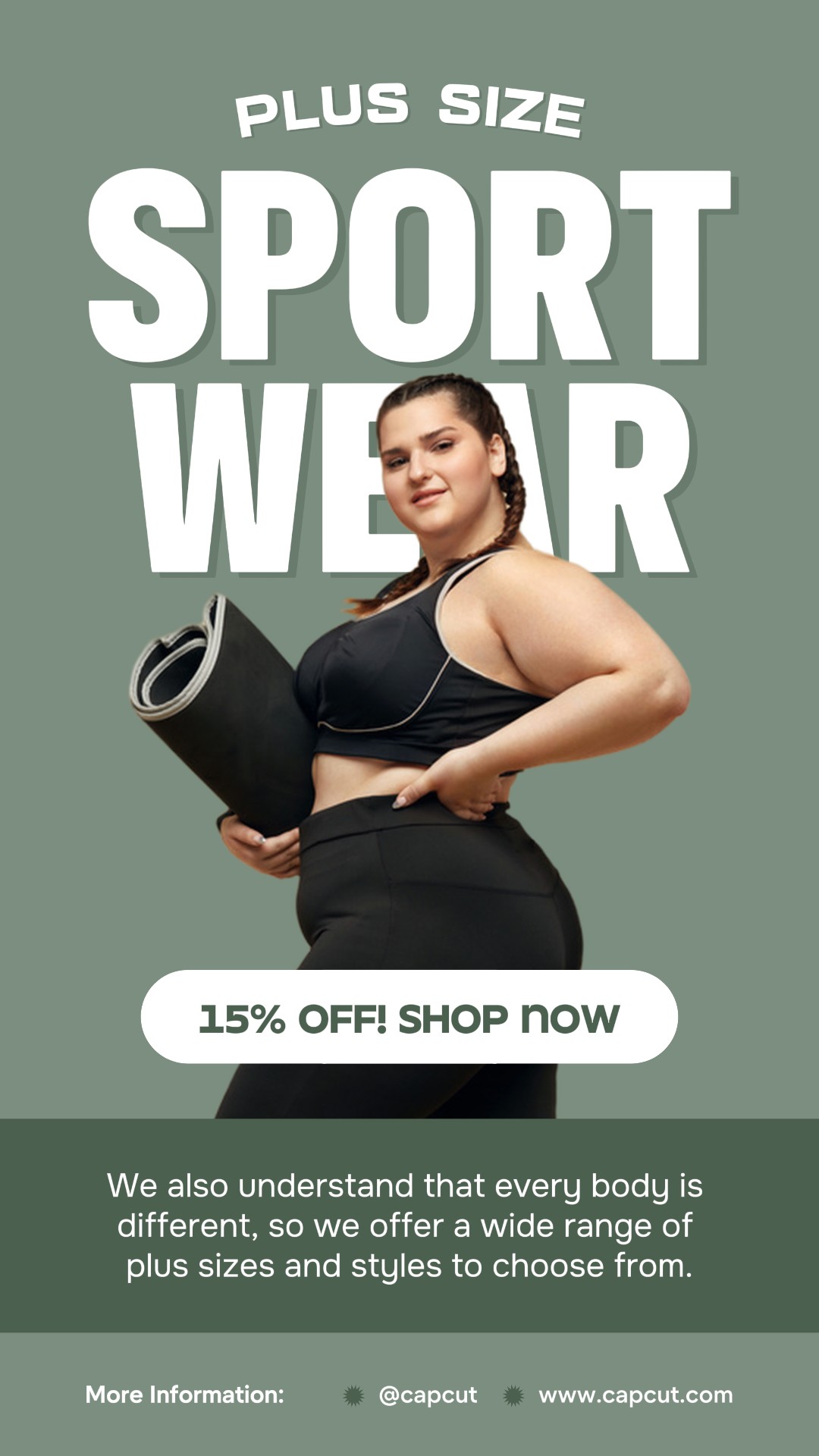 Green Minimalist Plus Size Sportwear Tiktok