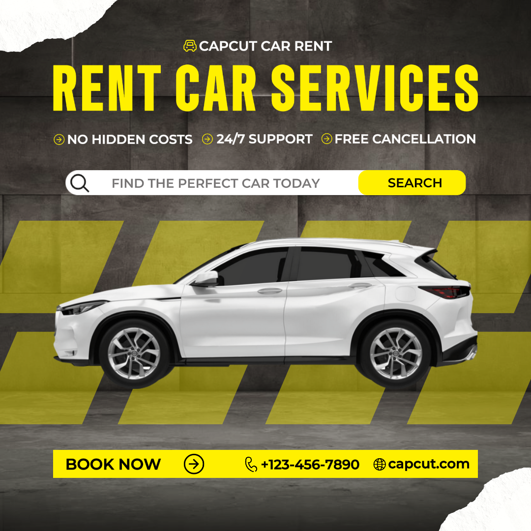 Autos Marketing Poster Auto mieten Instagram Post