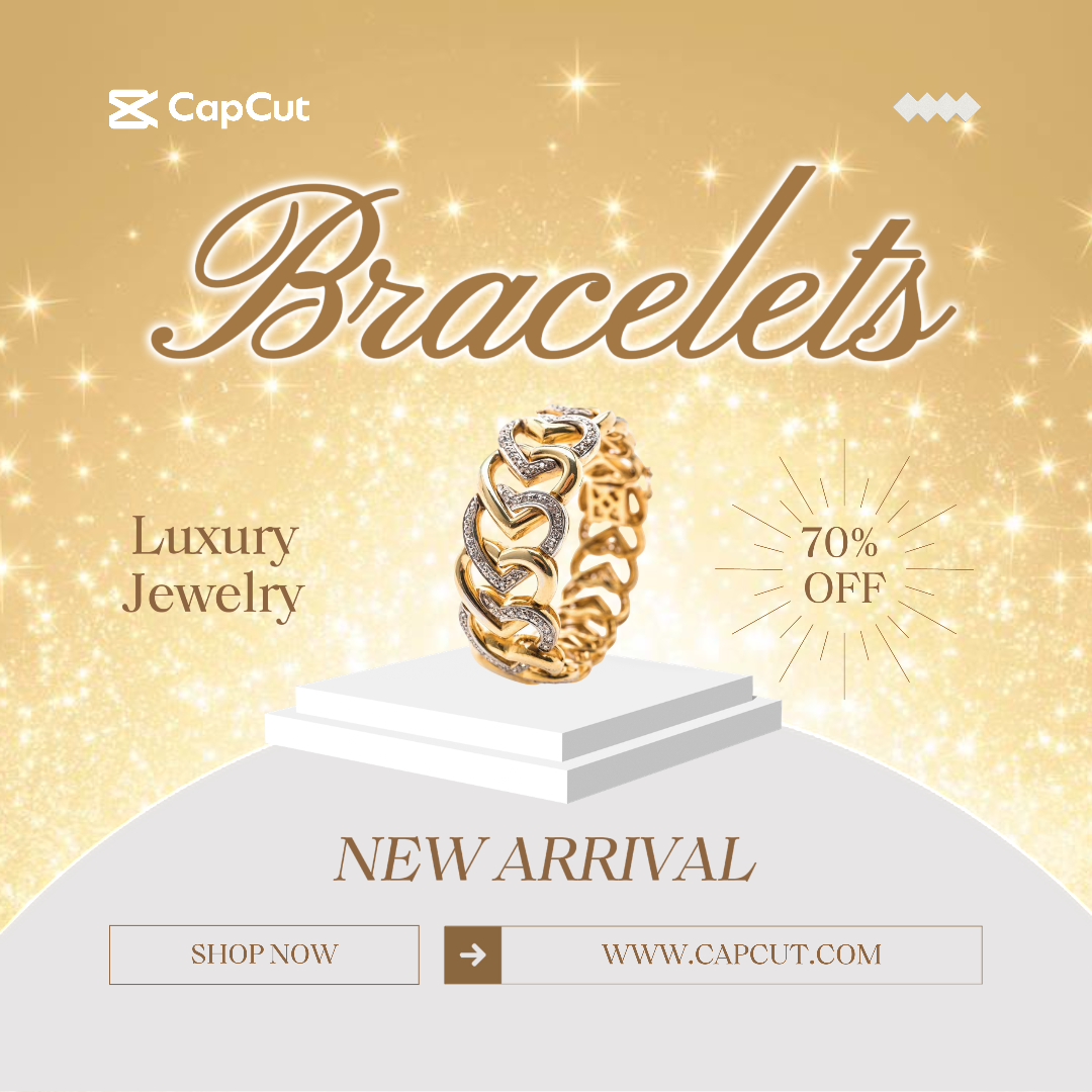 Bijoux et accessoires Bracelets Affiche marketing nouvelle arrivée