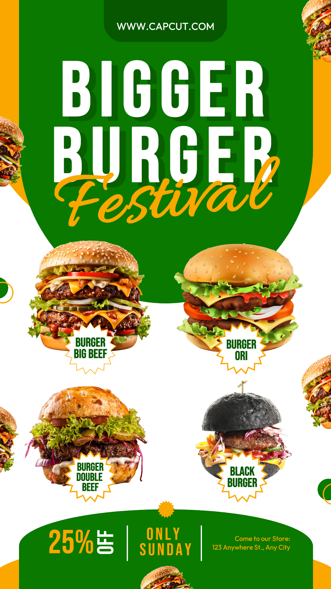 더 큰 버거 페스티벌 인스타그램 스토리