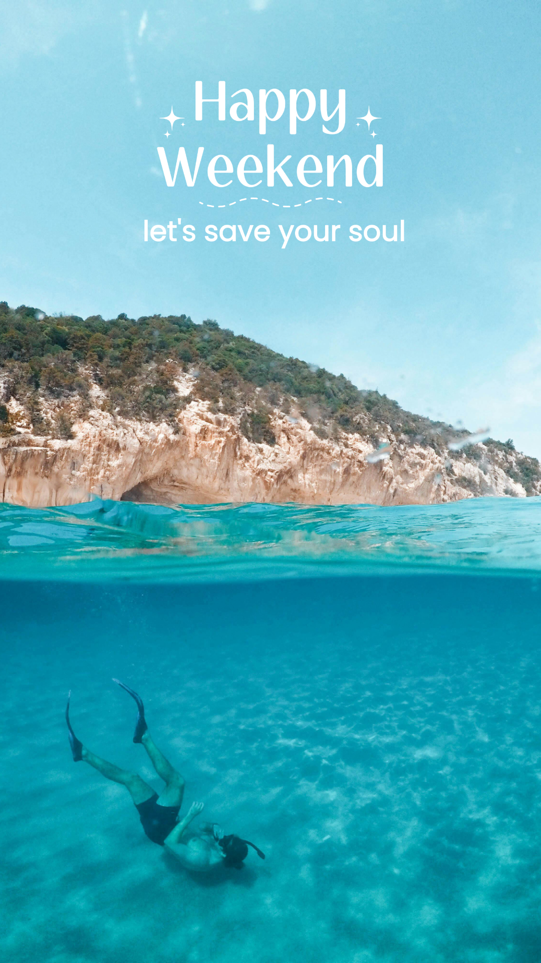 tiktok thumbnail sea blue happy weekend