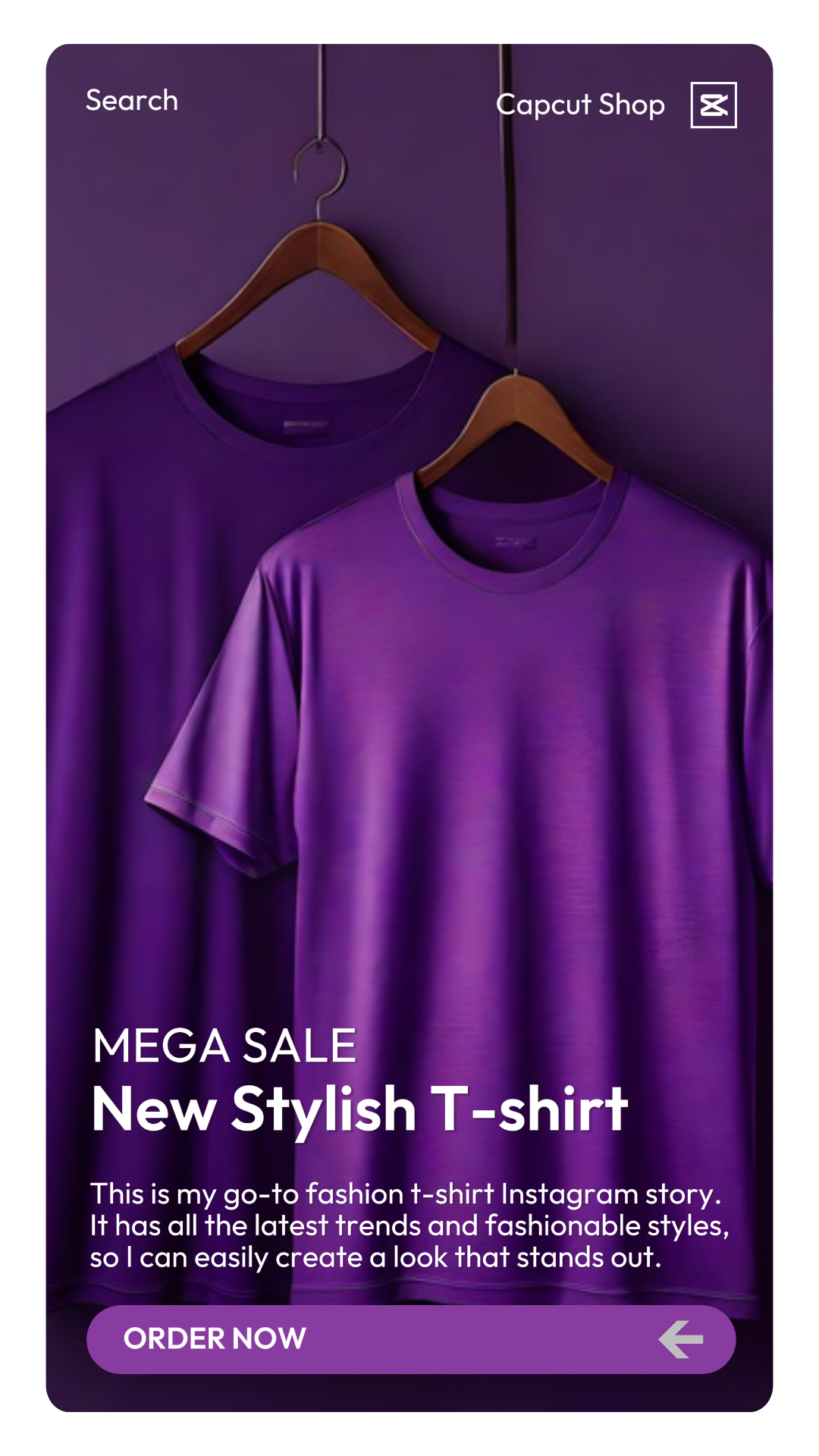 Fashion S-shirt Promosi Instagram Story