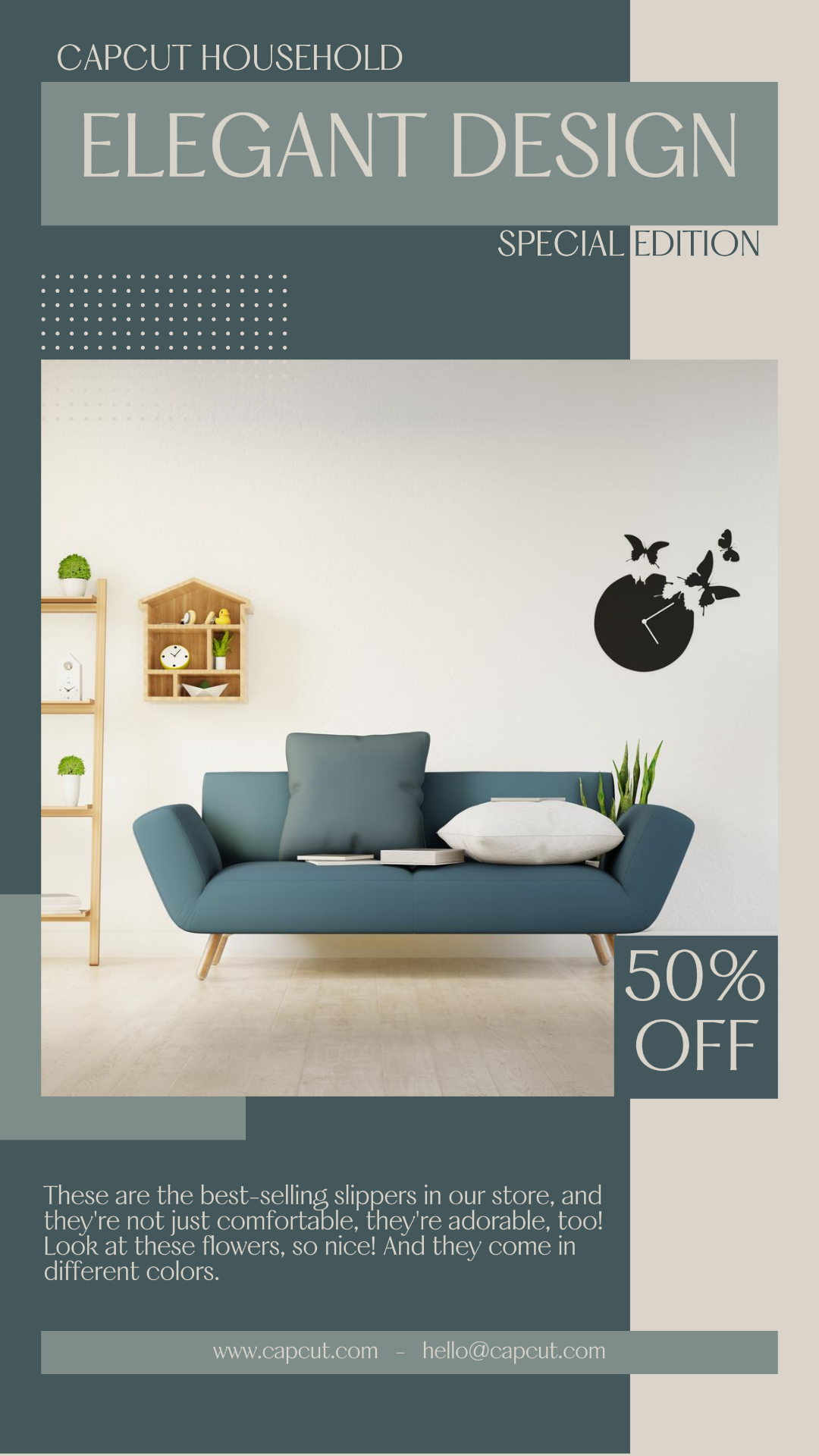 ACCESORIOS PARA EL HOGAR Y MUEBLES CARTEL DE MARKETING SALA DE ESTAR HISTORIA DE INSTAGRAM