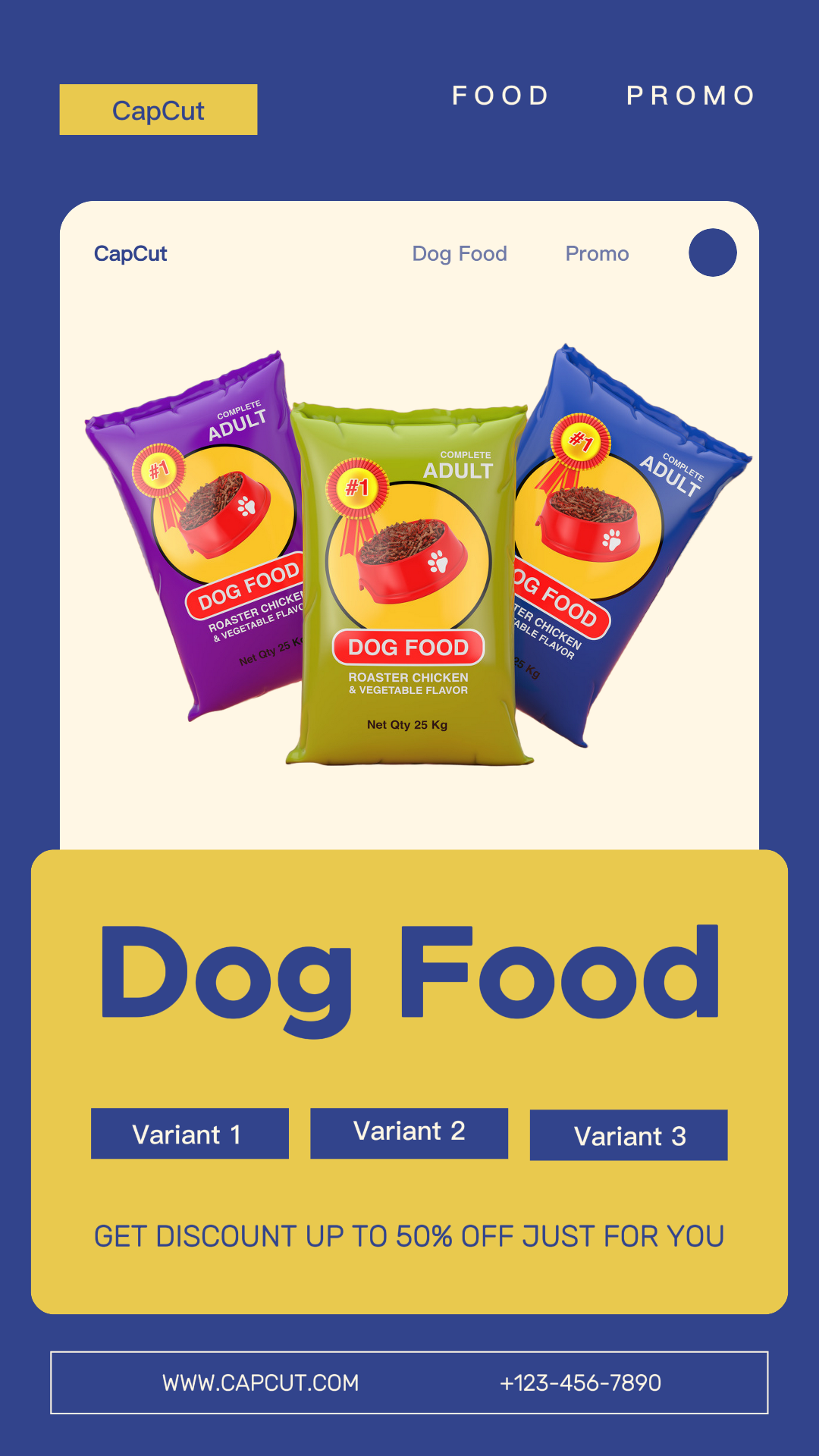 Produit alimentaire nouvelle version illustration tiktok post