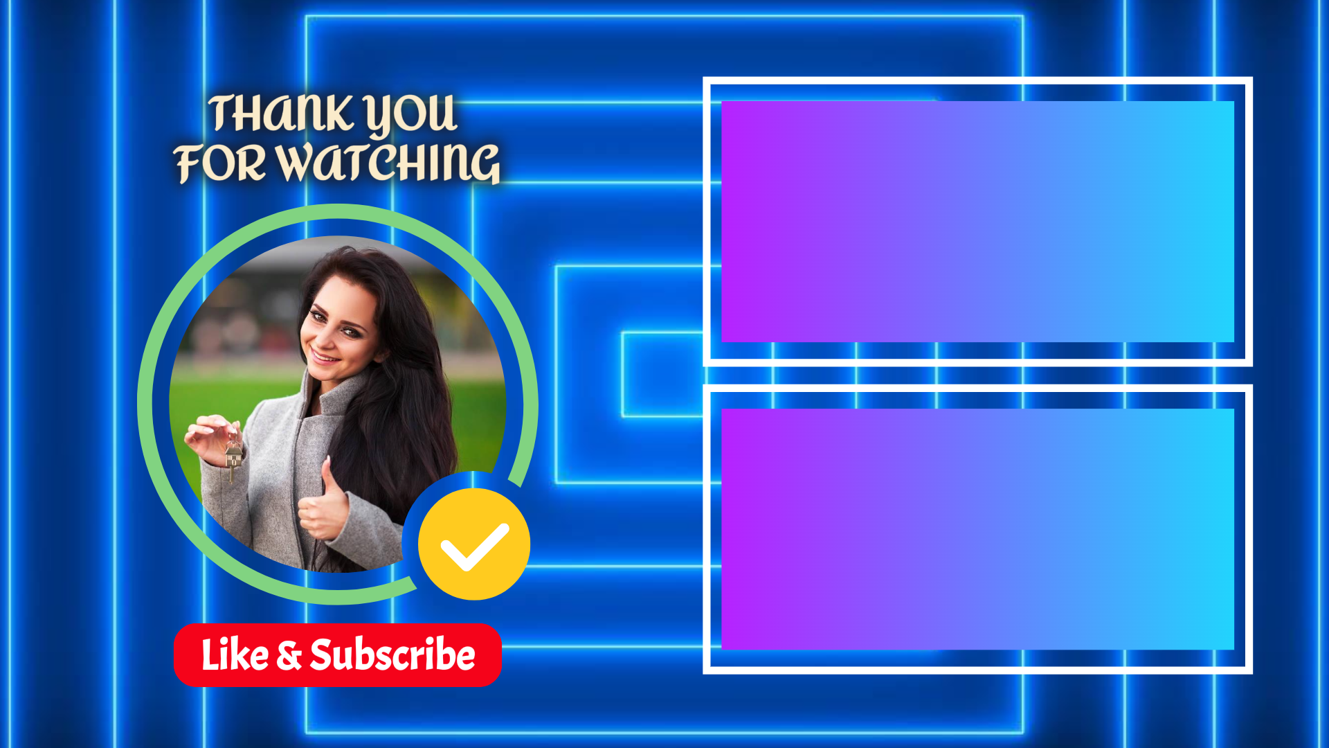 Nicht-Marketing Youtube Ende Bildschirm