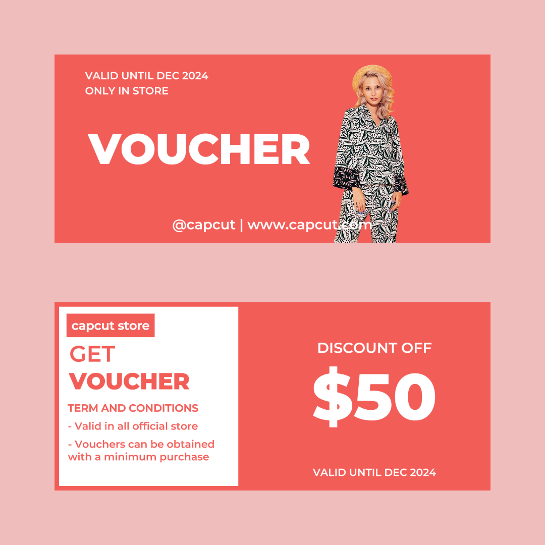 Minimalist Collage Marketing Poster Voucher Discount Instagram Feed