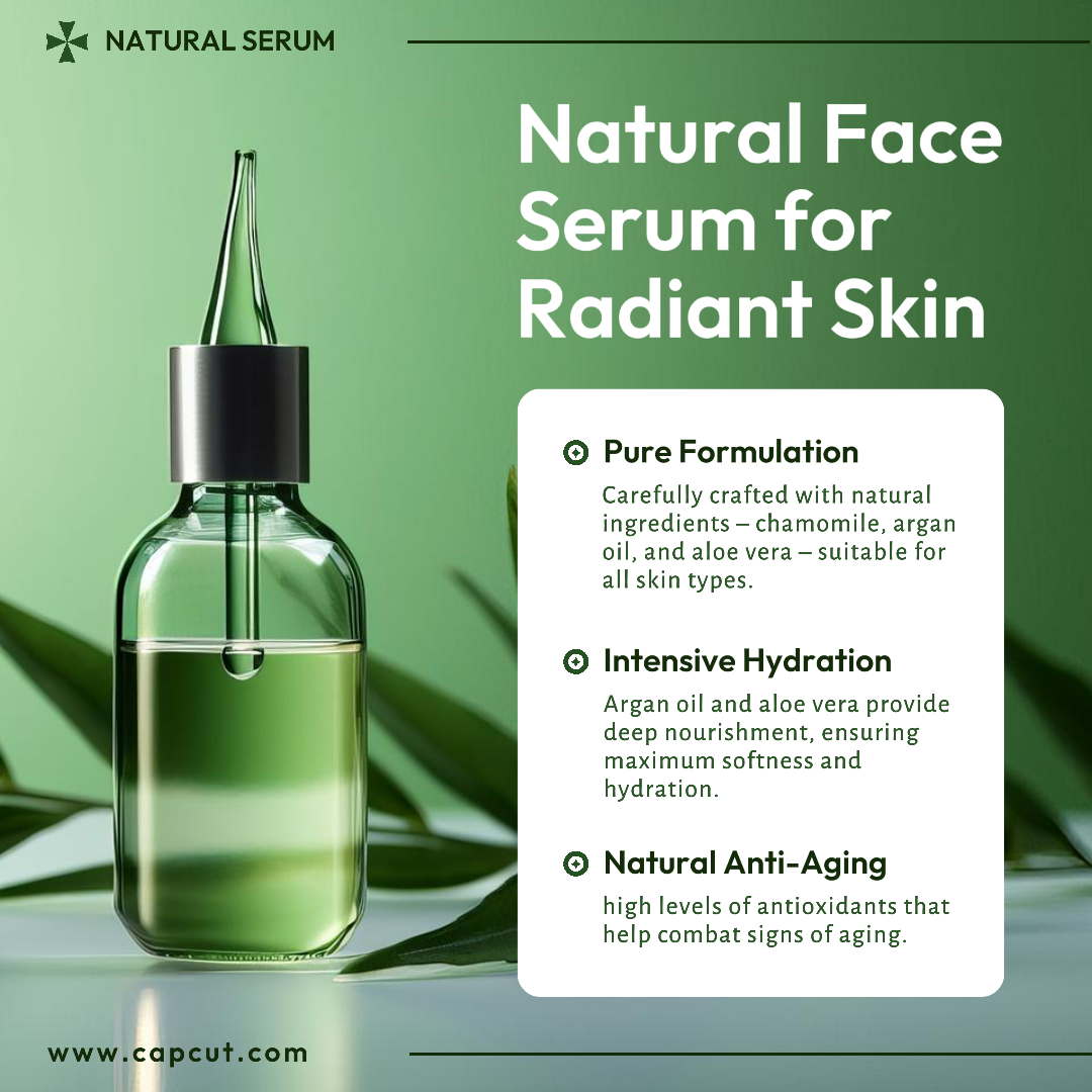 Tampilan Serum Kecantikan dan Perawatan Pribadi Instagram Post Warna Hijau