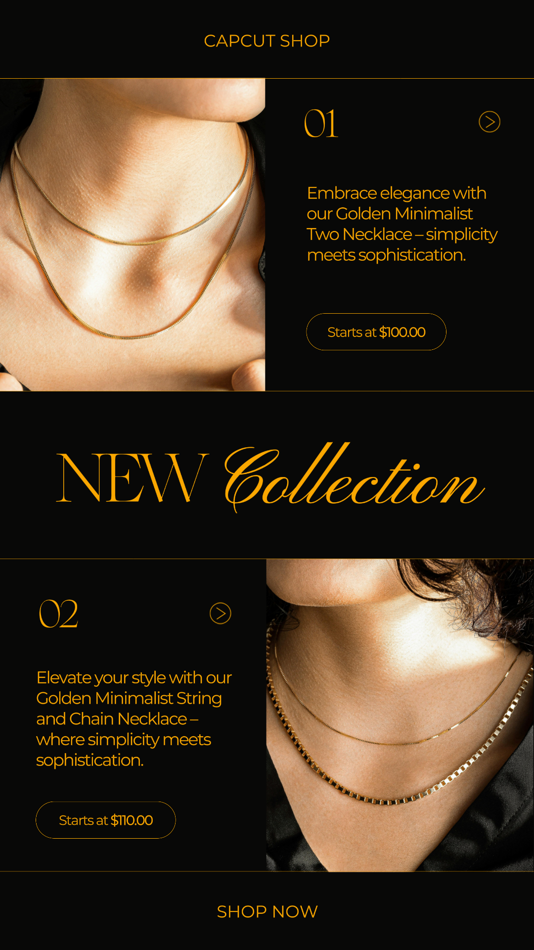 Jewelry and Accessories Marketing Poster Product Display Instagram Story Delicate Style