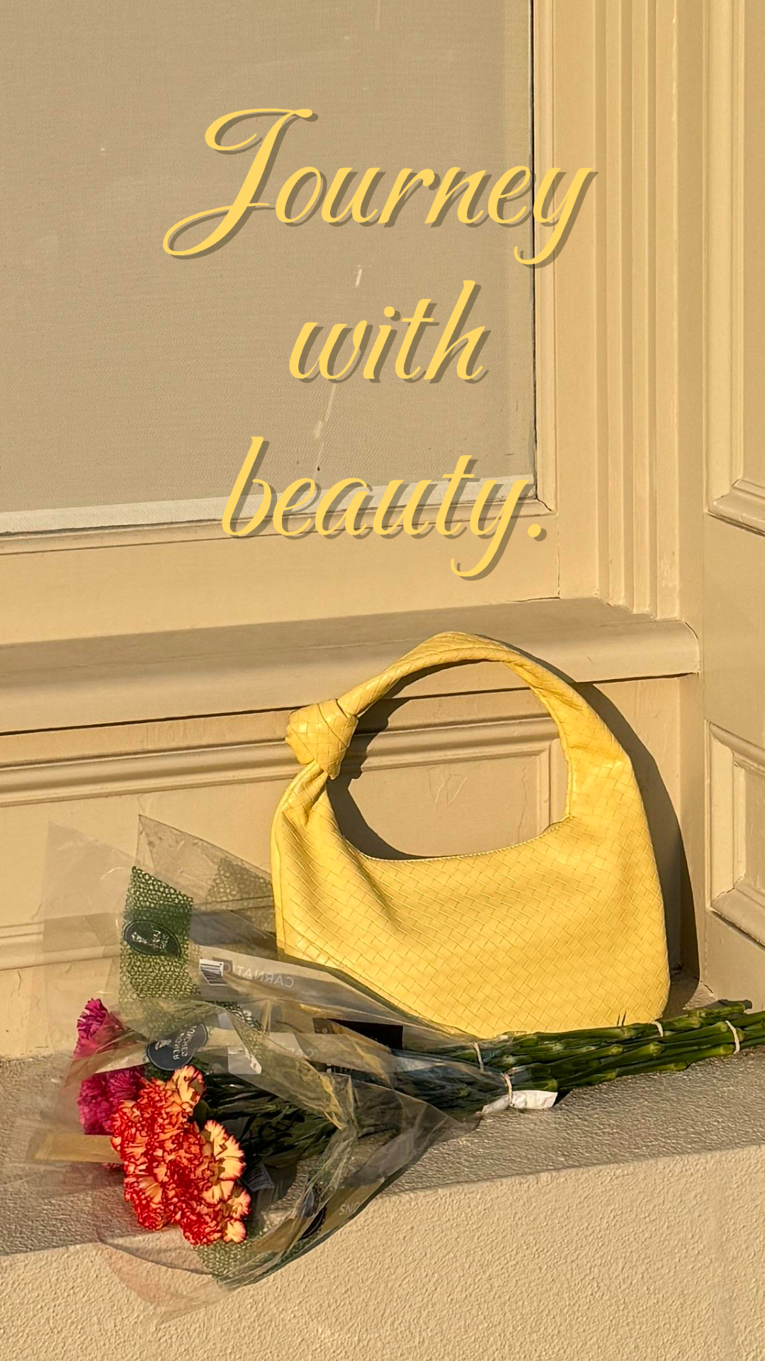 Image template wallpaper 9:16 Journey with beauty