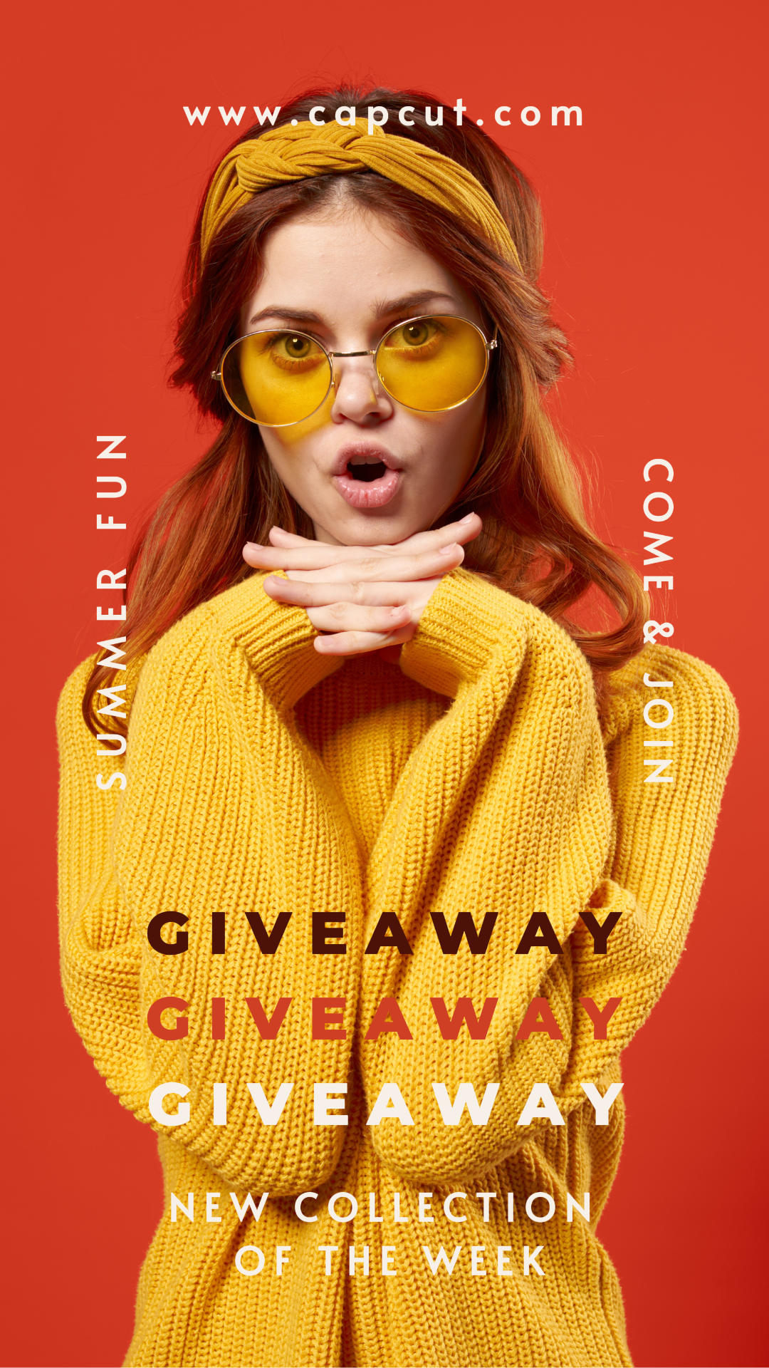 Clothing and Shoes Marketing Poster Instagram Post Giveaway