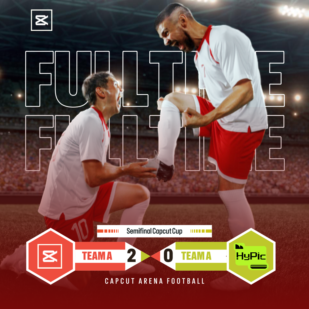 Resultados de partidos deportivos para publicación en redes sociales