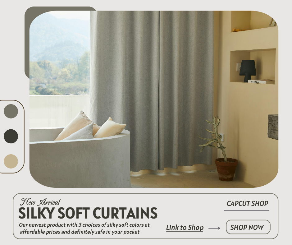 Marketing Curtain New Arrival Facebook Post