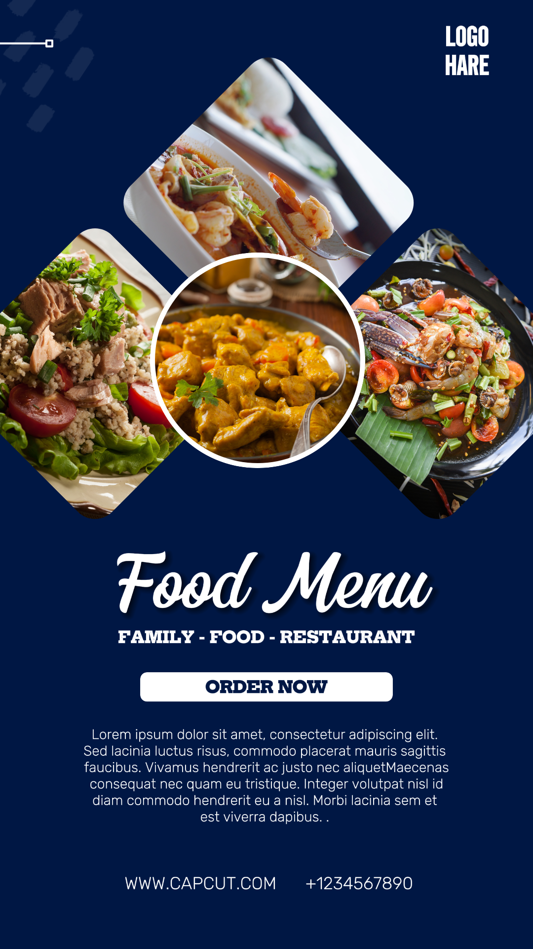 Familienessen Restaurant Instagram Story