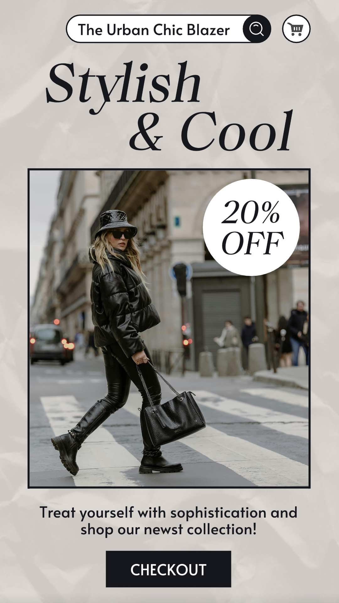 Vêtements et chaussures - Affiche marketing Instagram Post Beige élégant