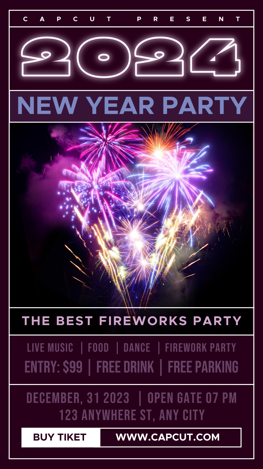 New Year Event Party Instagram Story