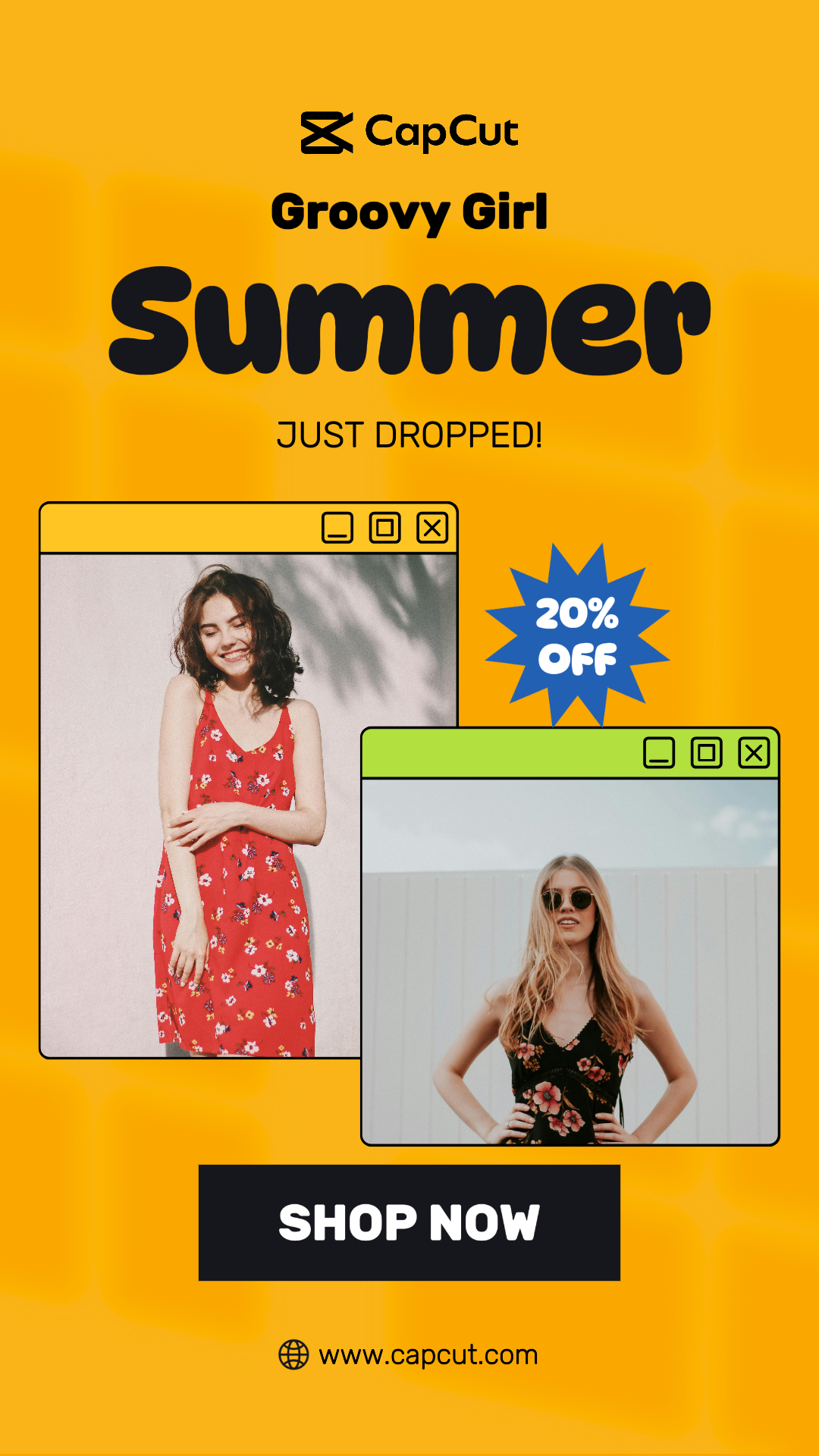 Tone on tone style - Marketing Poster - Instagram Story - Lifestyle Yellow