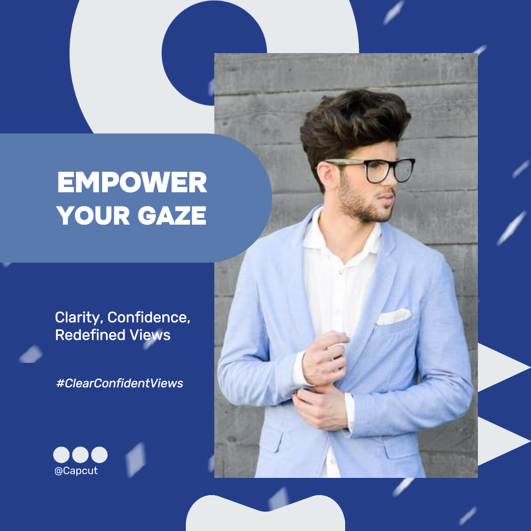 Modelo de postagem no Instagram de óculos de moda