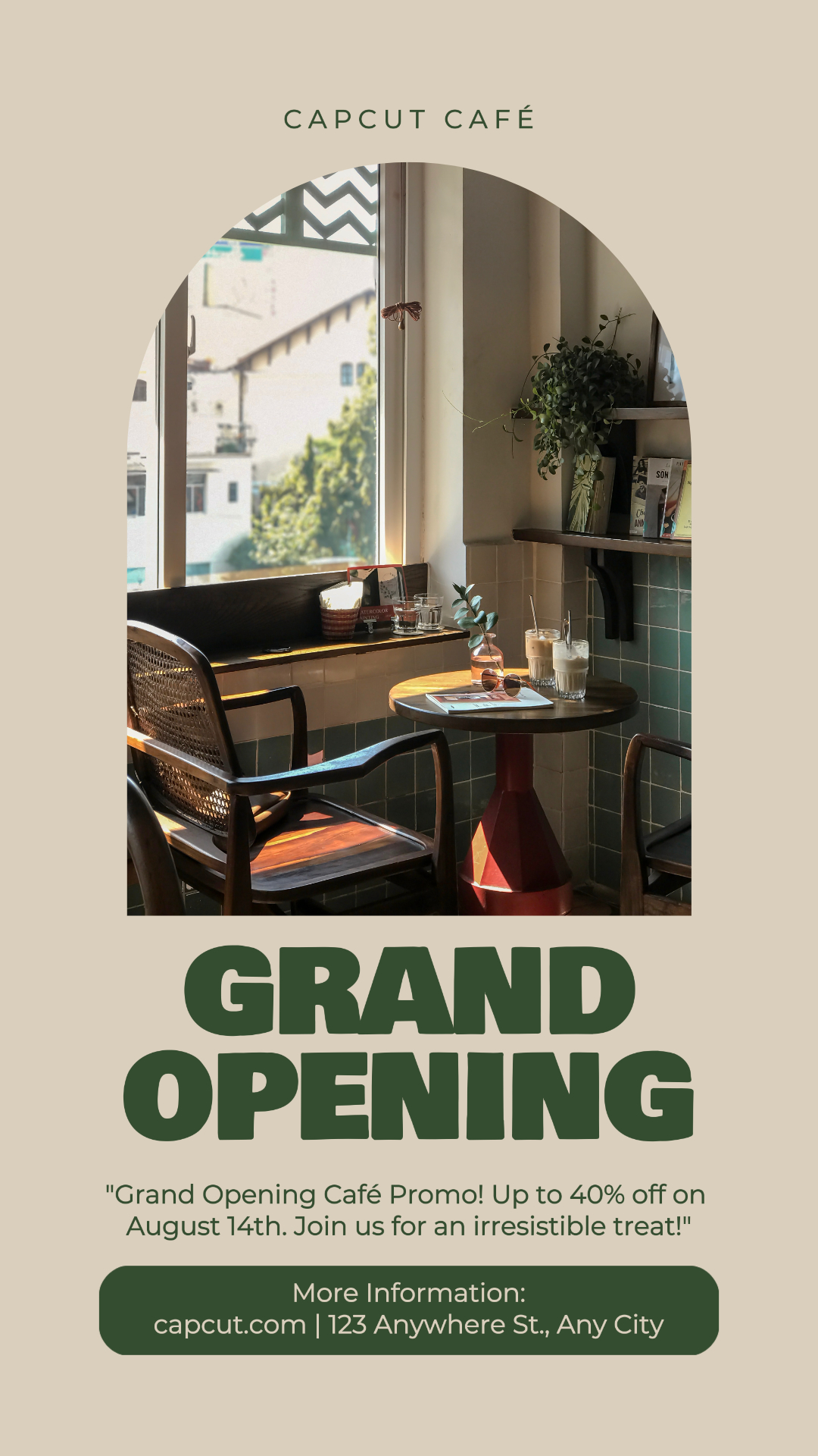Grand Opening Café Promo Instagram Story