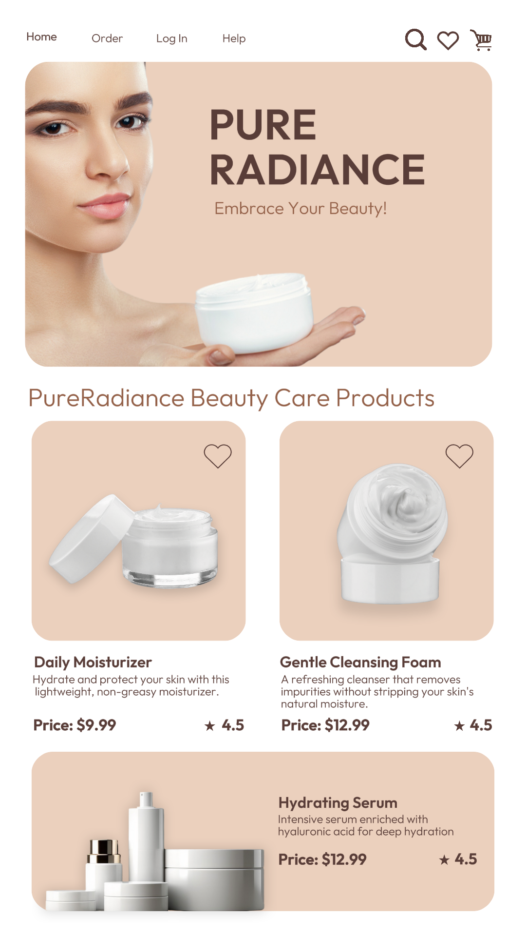 2024hot Activity Page Beauty Care