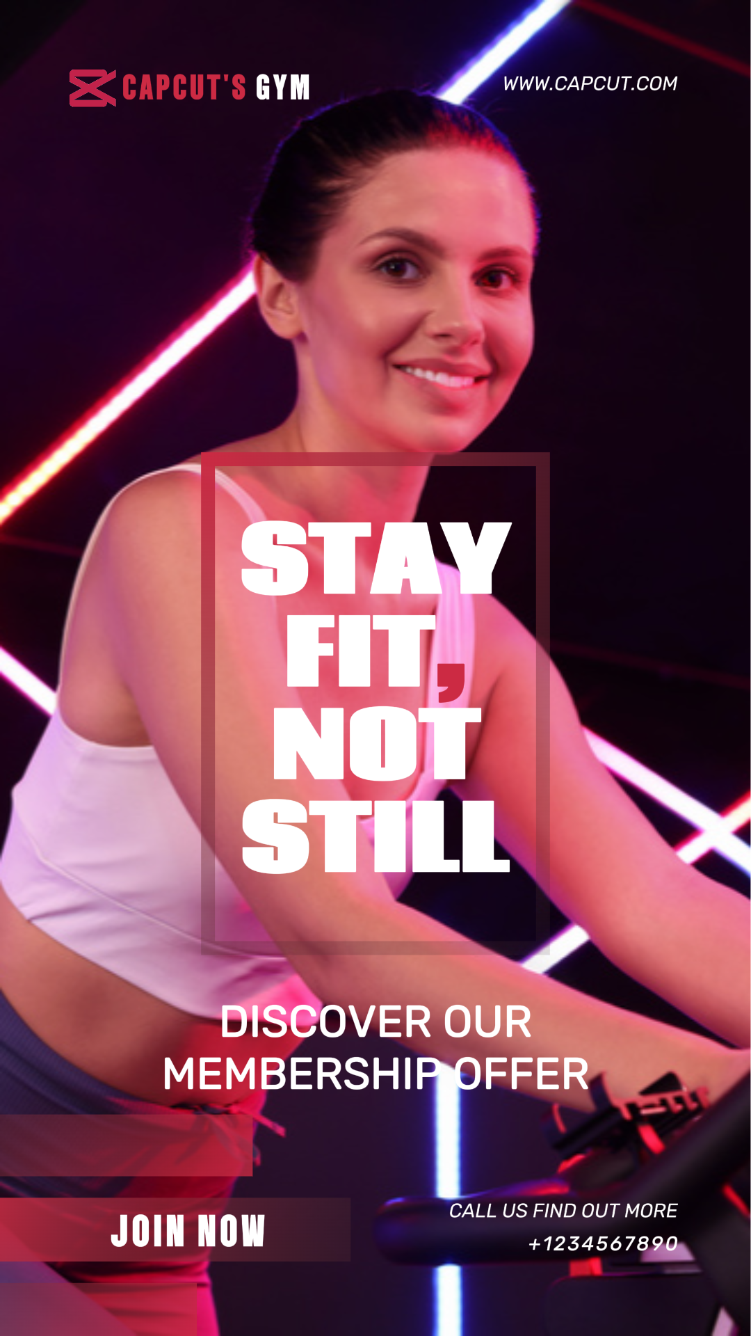 Membresía De Gimnasio Instagram Story Póster De Marketing De Entrenamiento Y Fitness