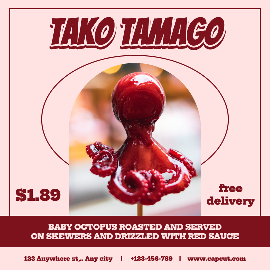 Food and beverage instagram post red color