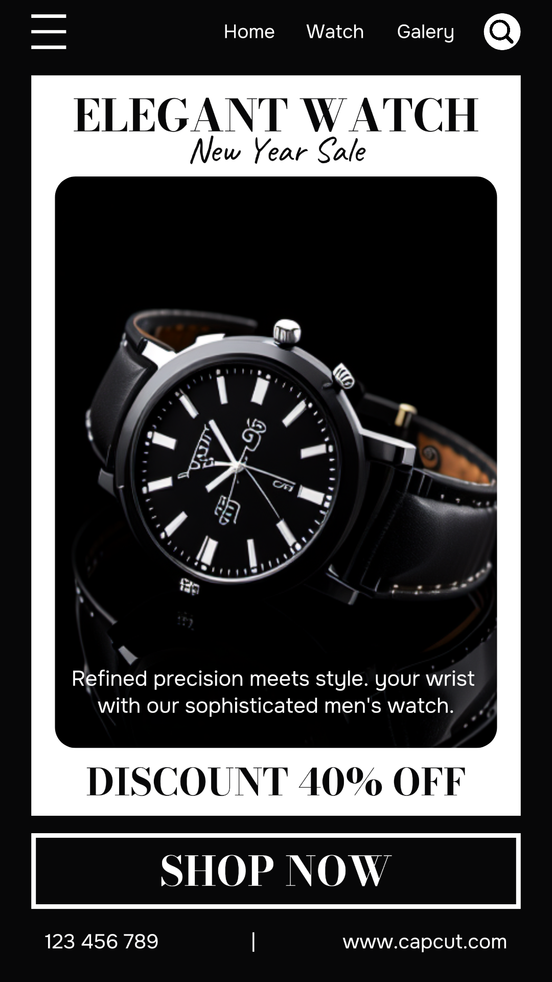 New Year Watch Sale Promotion