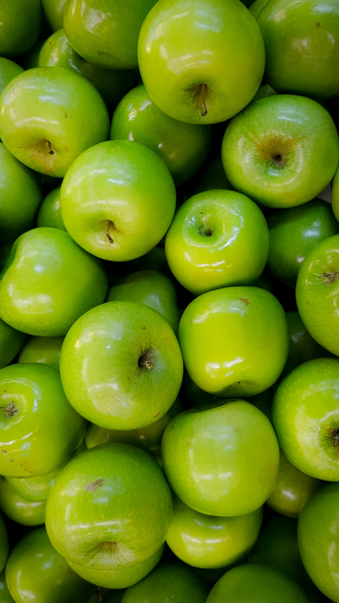 Wallpaper creative poster fruits apple green