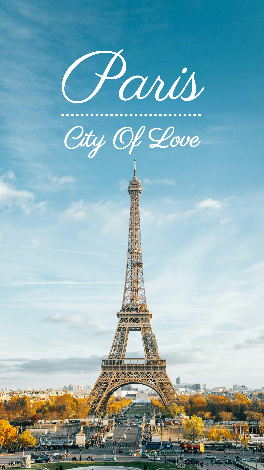 Travel Marketing Poster Travel Diary Instagram Story Delicate Paris