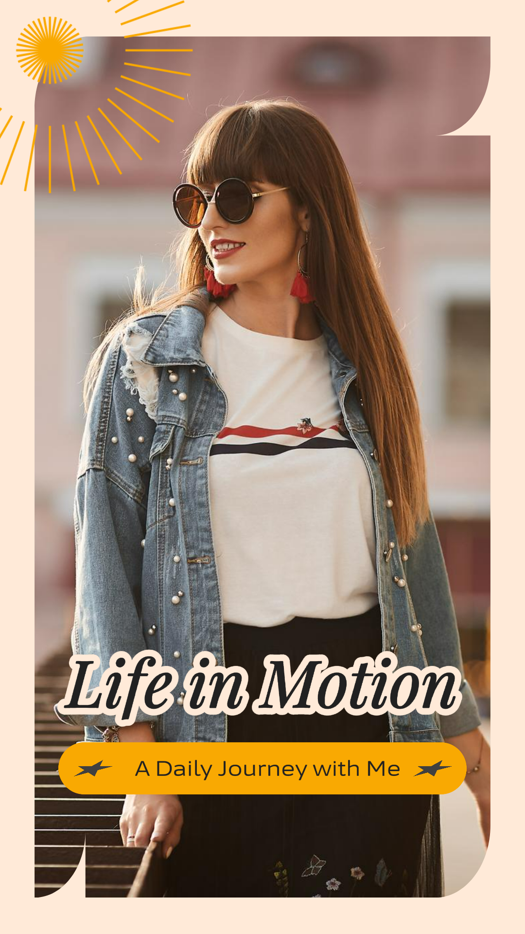 Vignette Tiktok - Poster marketing Adventure couverture vidéo quotidienne Vlog Tiktok